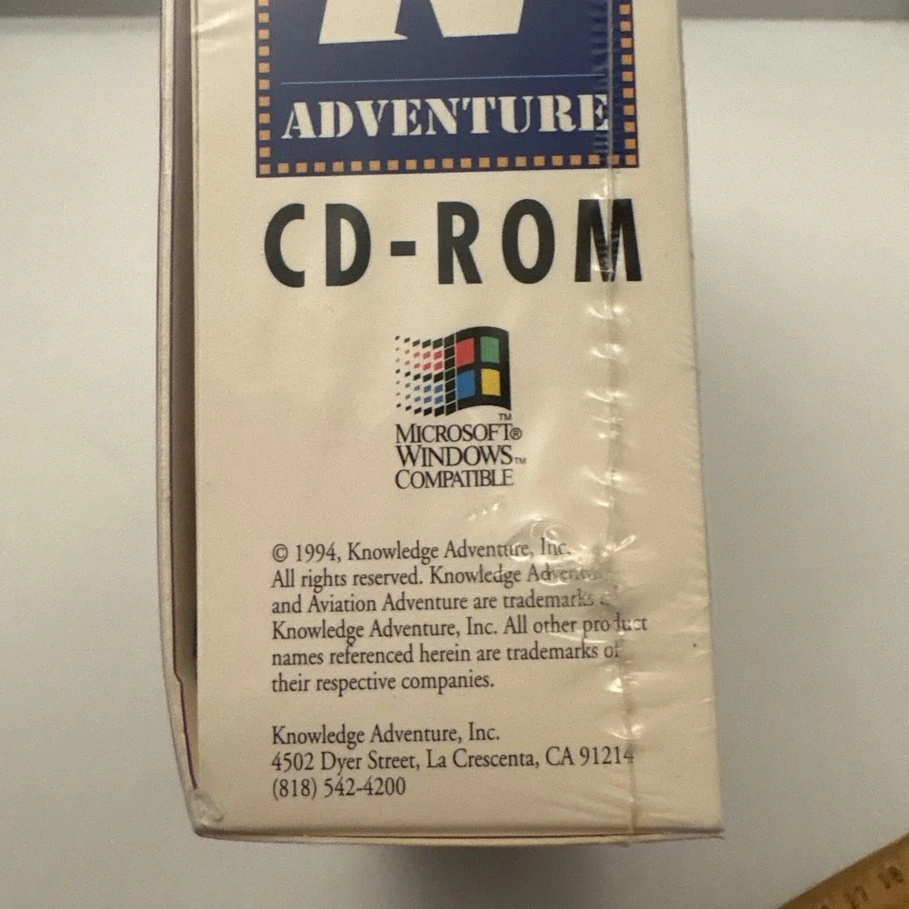 Knowledge Adventure Aviation Adventure PC CD-Rom‎ Game Sealed 1994 JumpStart